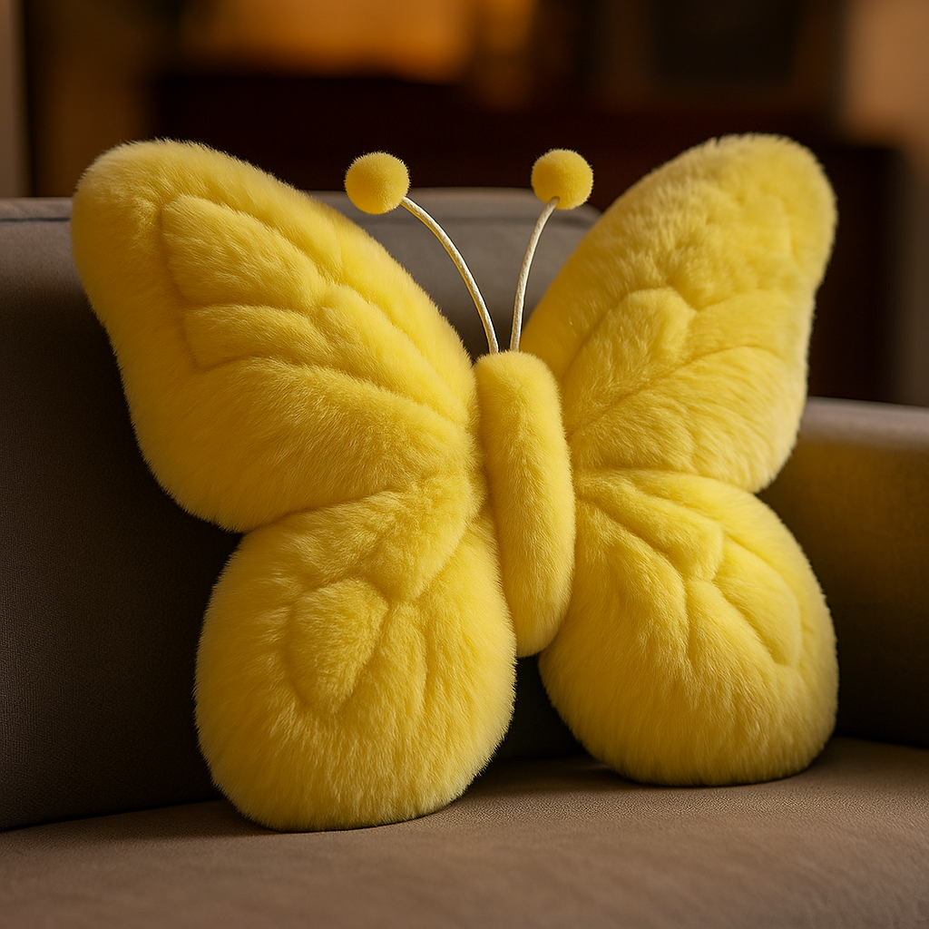 Plush Butterfly Shaped Pillow, Cushion
