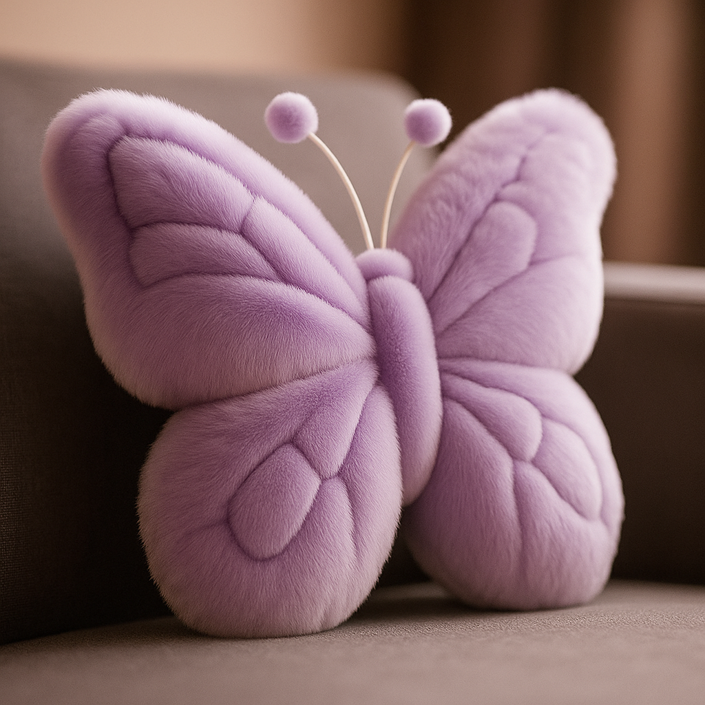 Plush Butterfly Shaped Pillow, Cushion