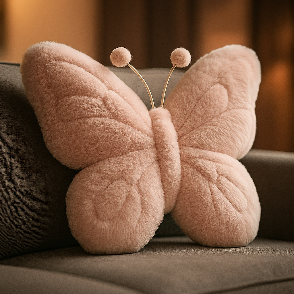 Plush Butterfly Shaped Pillow, Cushion