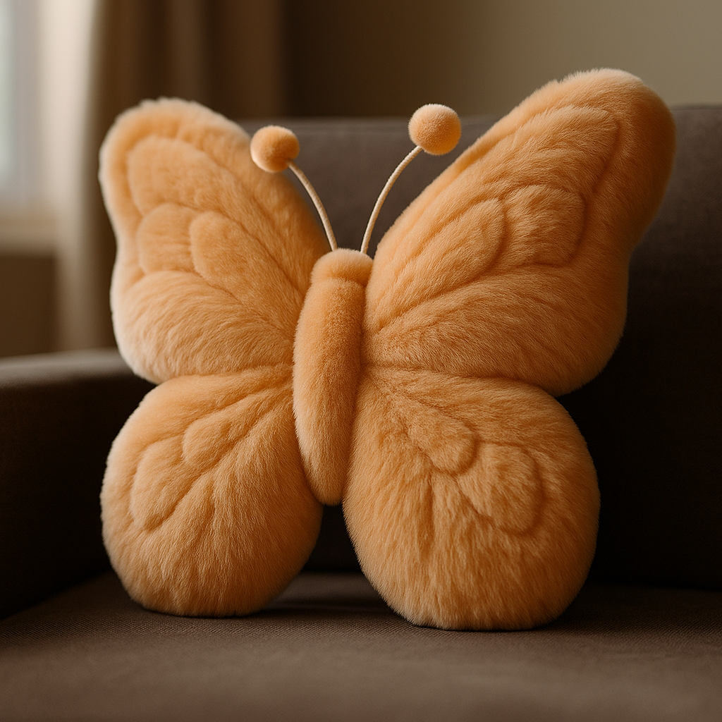 Plush Butterfly Shaped Pillow, Cushion