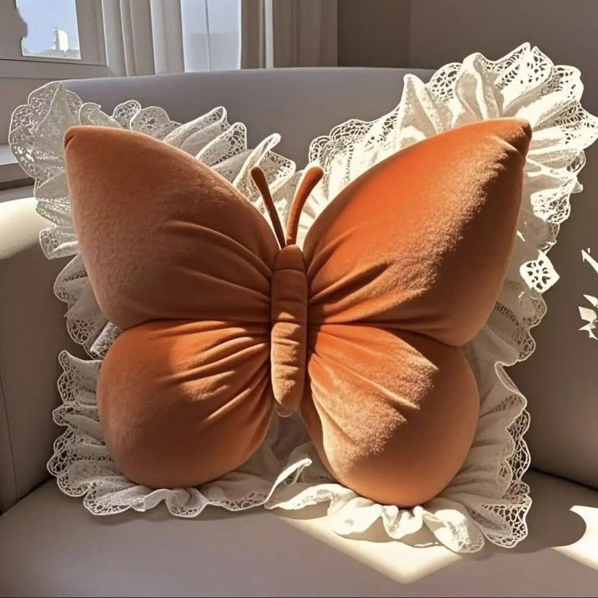 Soft Butterfly Shaped Pillow Cushion