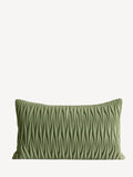 Sage Green Pleated Cushion Cover